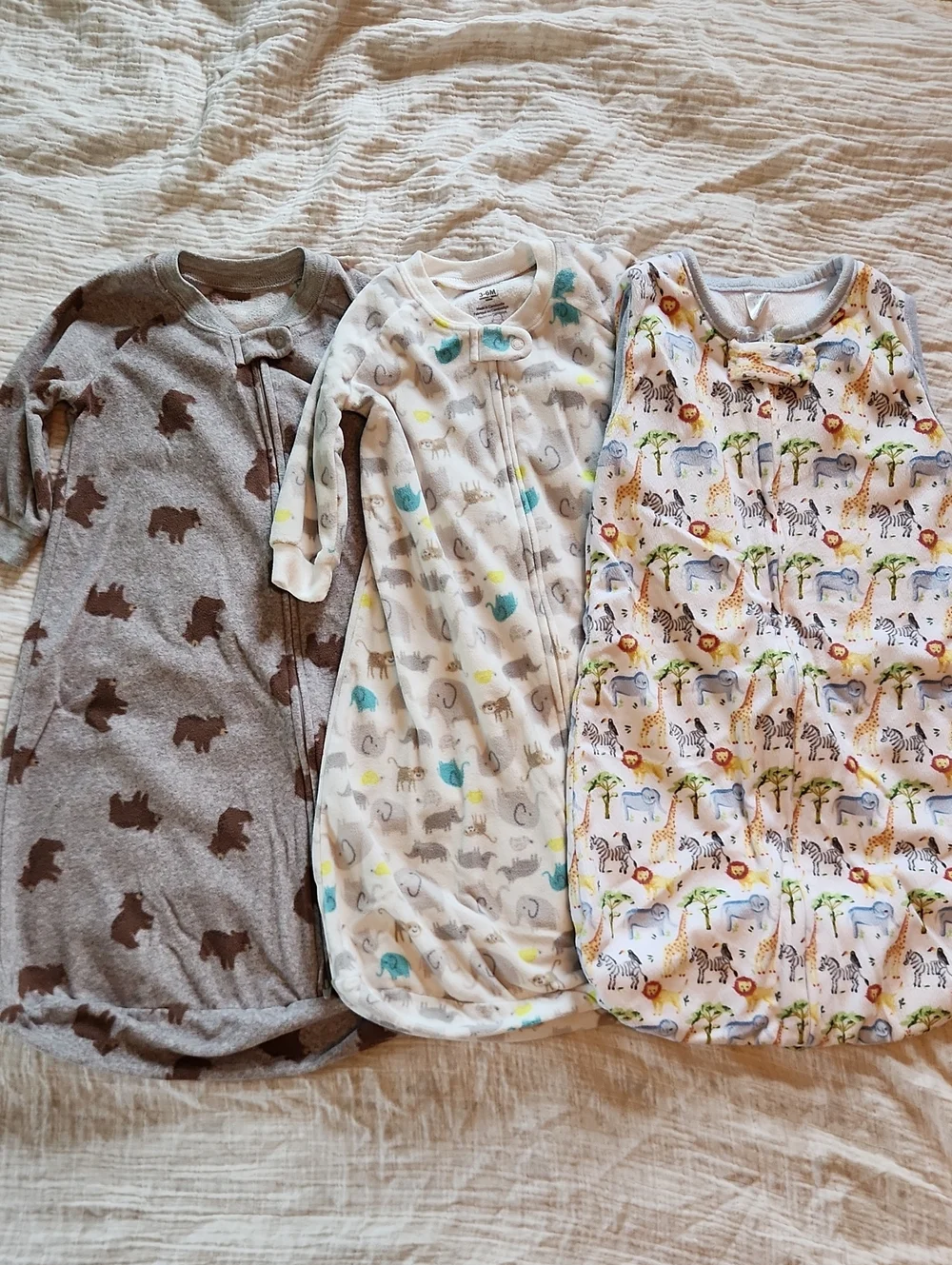 3 Fleece sleep sacks Carter's Brand